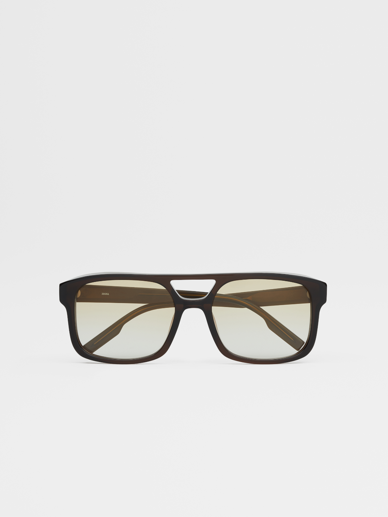 Transparent Light Brown Fashion Show Sunglasses